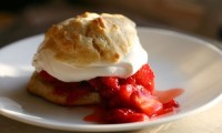 Strawberry Shortcake with whipped cream! Easy as can be!